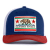 CALIFORNIA BEAR 6-Panel Curved Snapback