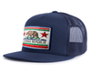 CALIFORNIA BEAR 5-Panel Flat Snapback Navy