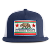 CALIFORNIA BEAR 5-Panel Flat Snapback