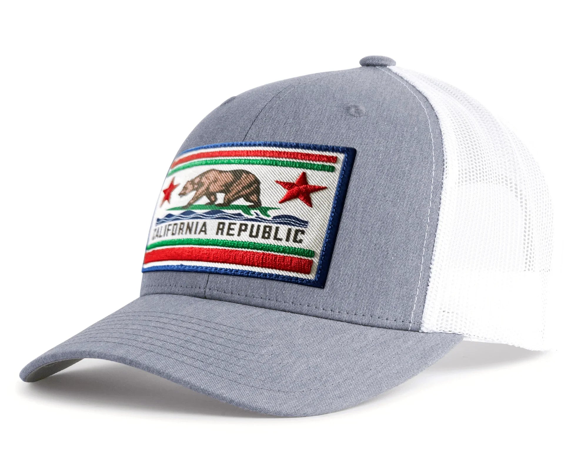 CALIFORNIA BEAR 6-Panel Snapback Richardson 112 XL Grey