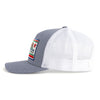 CALIFORNIA BEAR 5-Panel Curved Grey/White - Tailgate Hats