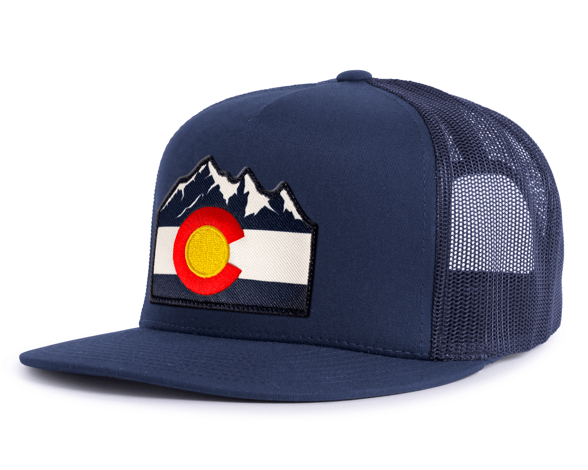 COLORADO MTS 5-Panel Flat Snapback Navy