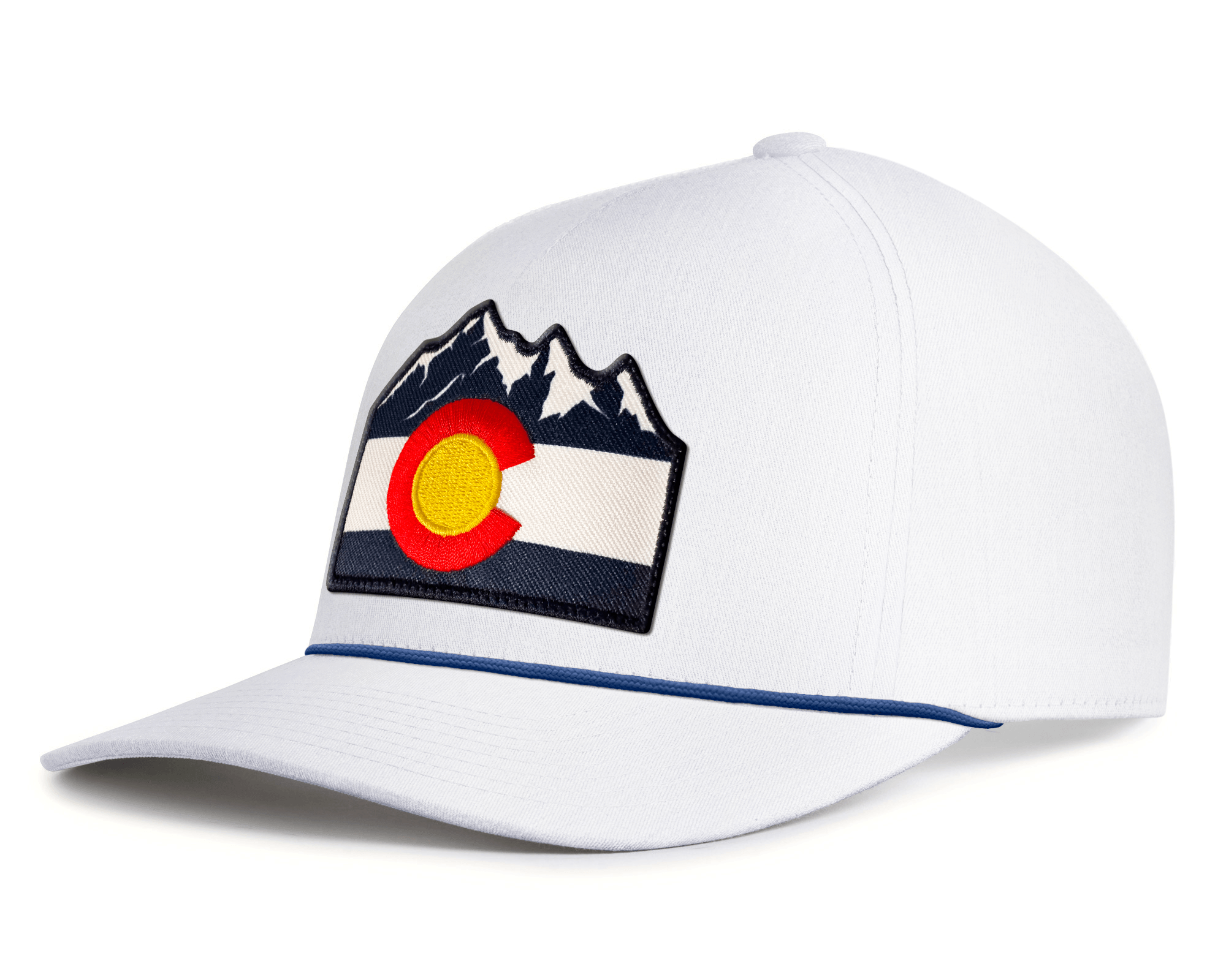 COLORADO MTS 5-Panel Rope Hat, Richardson 112 White