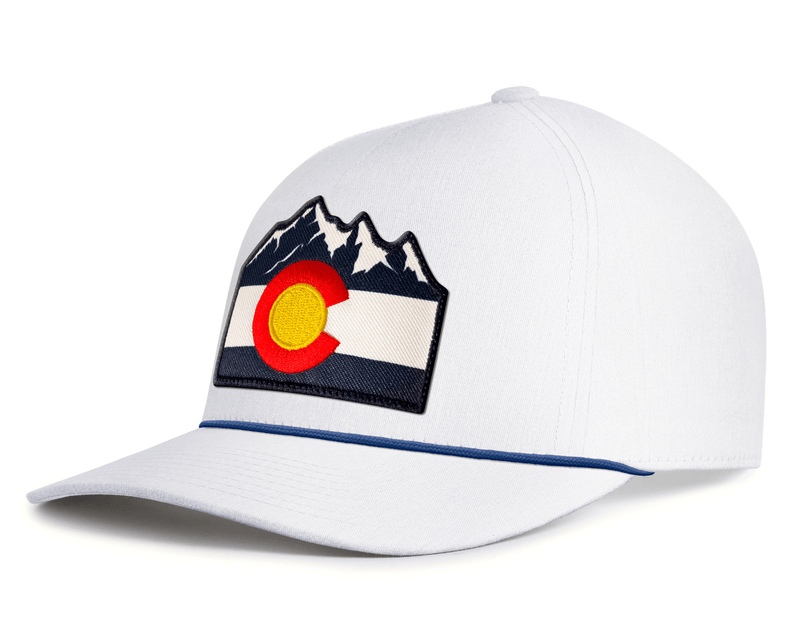 COLORADO MTS 5-Panel Rope Hat, Richardson 112 White