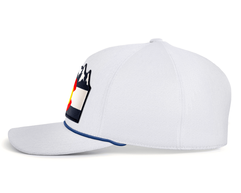COLORADO MTS 5-Panel Rope Hat, Richardson 112 White