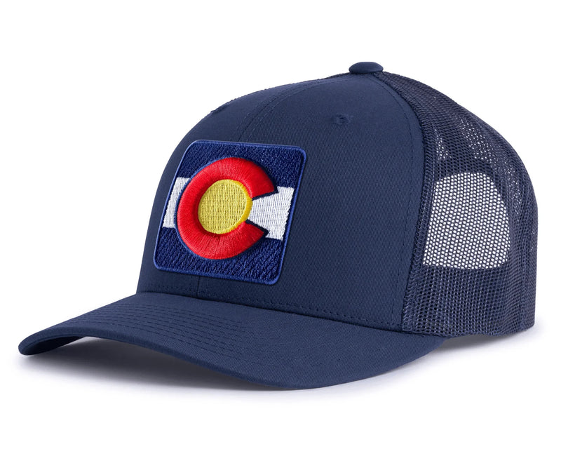 COLORADO BADGE 6-Panel Snapback Richardson 112 XL Navy