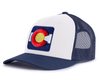 COLORADO BADGE 6-Panel Snapback, Richardson 112 White