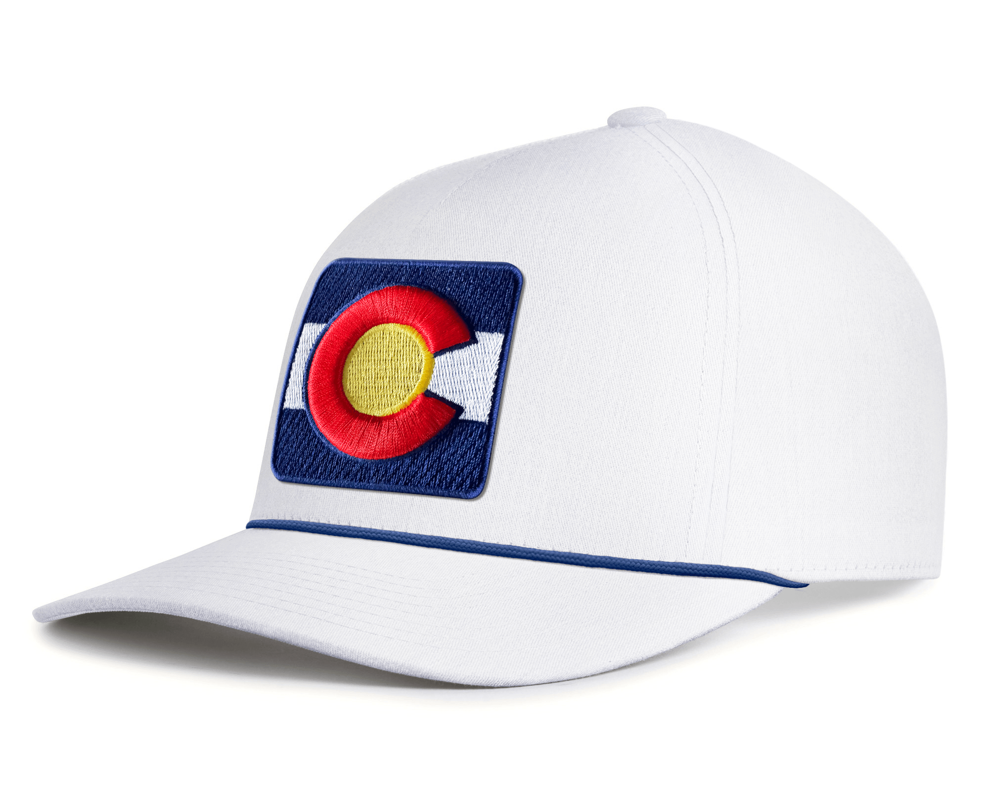 COLORADO BADGE 5-Panel Rope Hat, Richardson 112 White