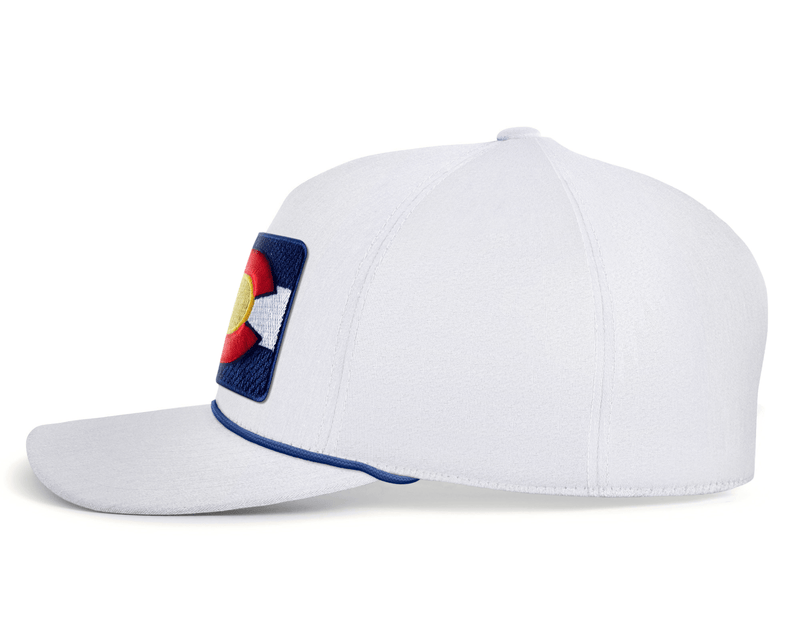 COLORADO BADGE 5-Panel Rope Hat, Richardson 112 White