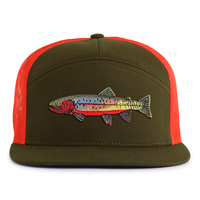 CUTTHROAT TROUT 7-Panel Flat Snapback