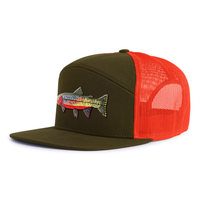 CUTTHROAT TROUT 7-Panel Flat Snapback