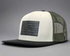 CAMO FLAG PVC 6-Panel Flat Snapback Grey Loden