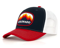 COLORADO PEAKS 6-Panel Snapback, Richardson 112 Navy Red