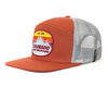 COLORADO ROCKY MTN 7-Panel Flat Bill Trucker, Richardson 168 Orange