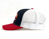 COLORADO PEAKS 6-Panel Snapback, Richardson 112 Navy Red