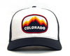 COLORADO PEAKS 6-Panel Snapback, Richardson 112 White Navy
