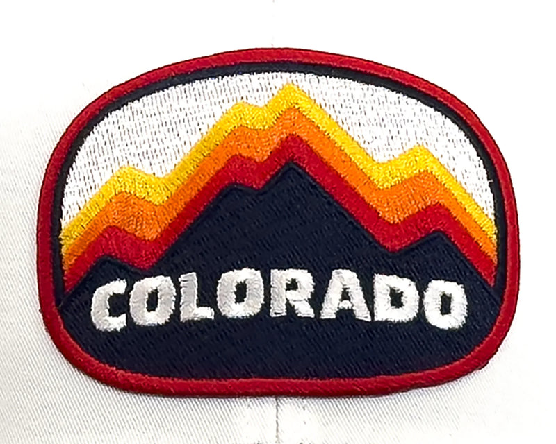 COLORADO PEAKS 6-Panel Snapback, Richardson 112 White Navy