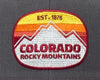 COLORADO ROCKY MTN 6-Panel Flat Snapback Grey Black