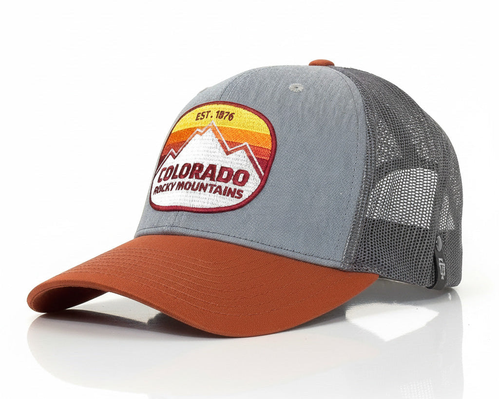 Gray and brown cap with 'Colorado Rocky Mountains' logo on a white background
