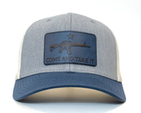 COME AND GET IT 6-Panel Curved Snapback, Richardson 112 Grey