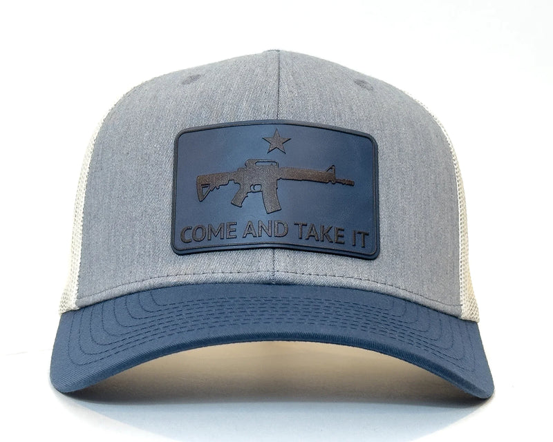 COME AND GET IT 6-Panel Curved Snapback, Richardson 112 Grey