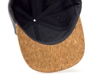 SASQUATCH WOOD CORK 6-Panel Flat Snapback Charcoal