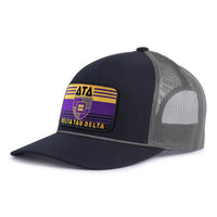 DELTA TAU DELTA 5 - Panel Rope Hat, Richardson 112 Black - Tailgate Hats