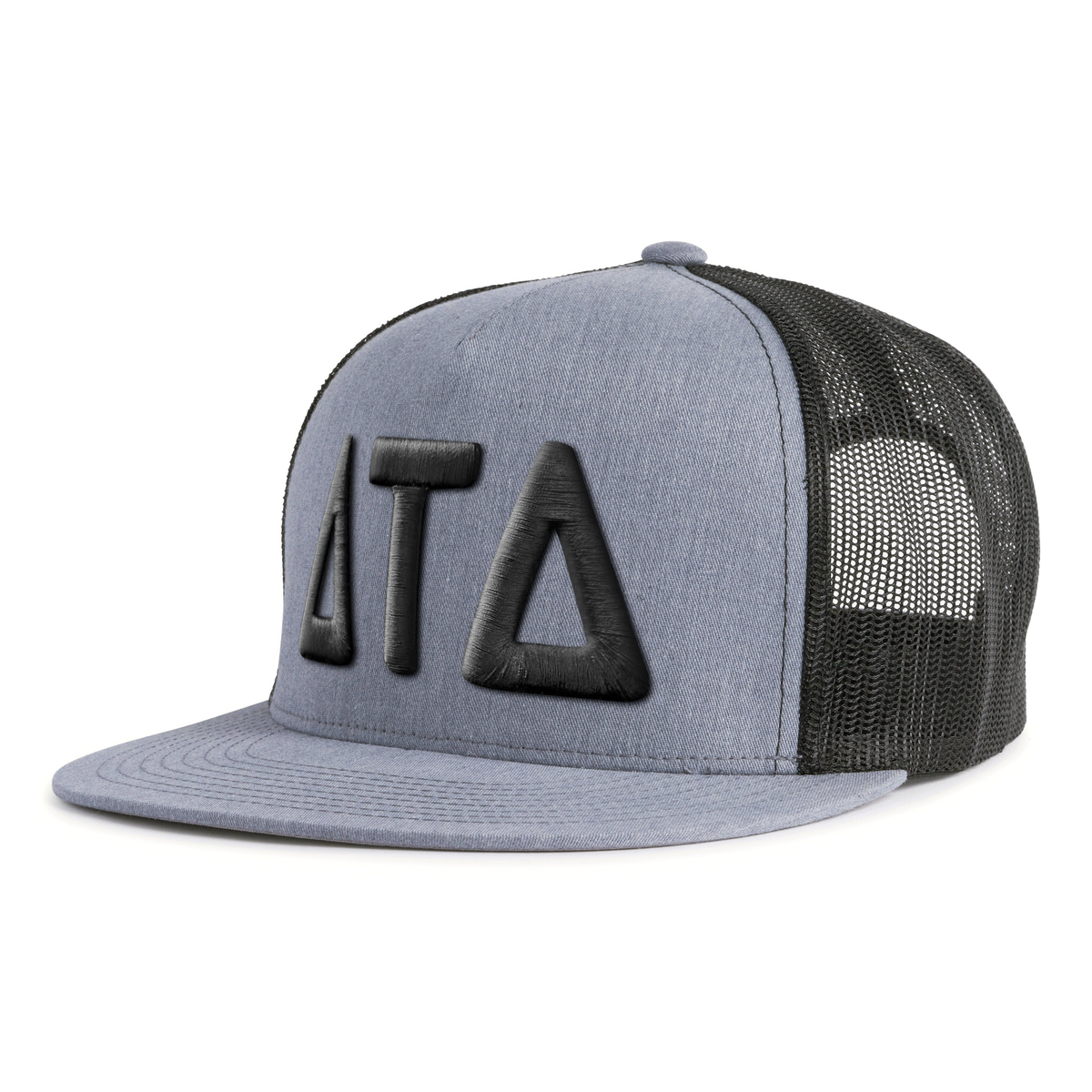 DELTS BOLD 5-Panel Flat Grey/Black - Tailgate Hats