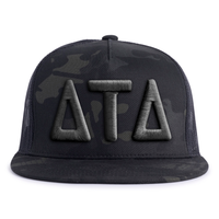 DELTS BOLD 5-Panel Flat Black Camo - Tailgate Hats