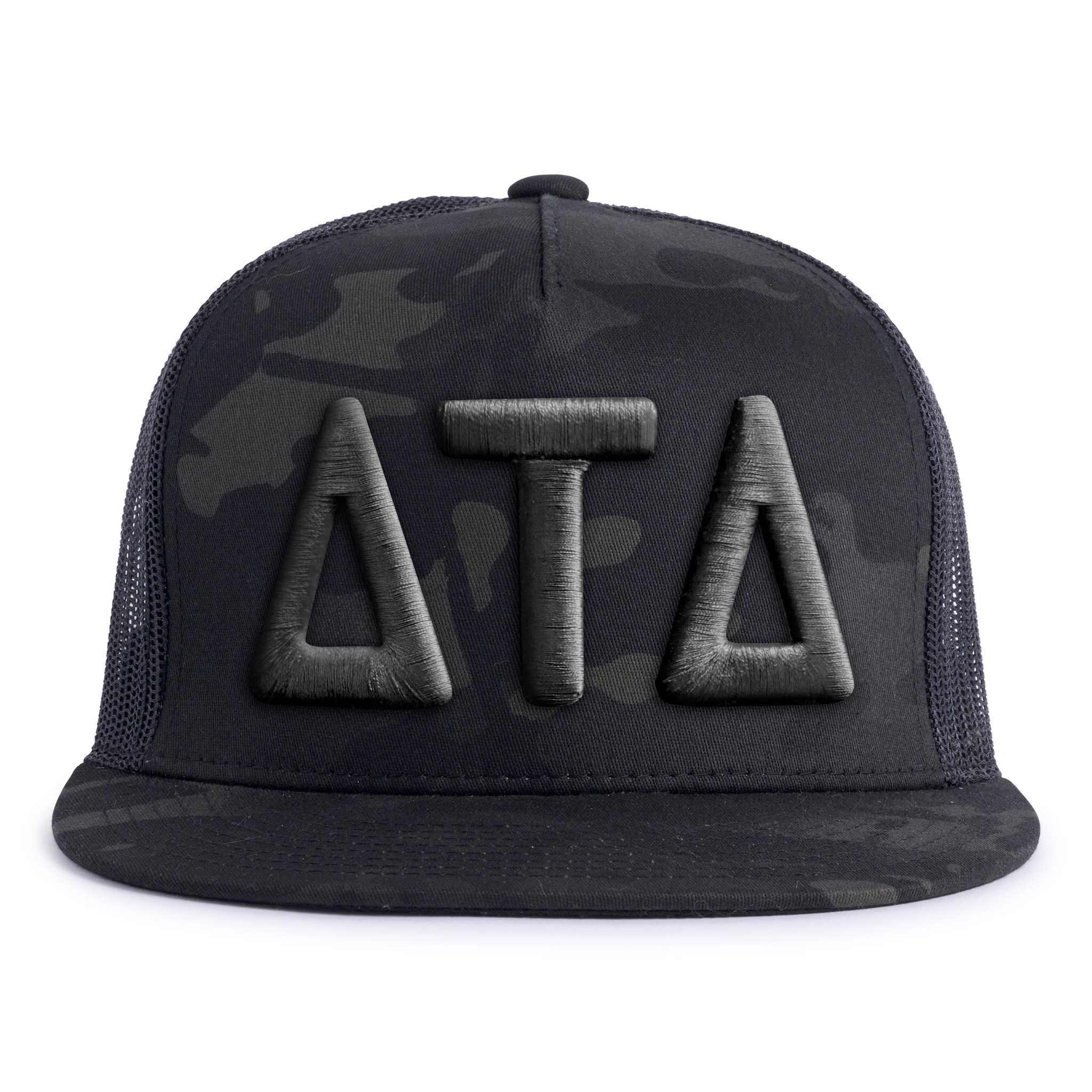 DELTS BOLD 5-Panel Flat Black Camo - Tailgate Hats