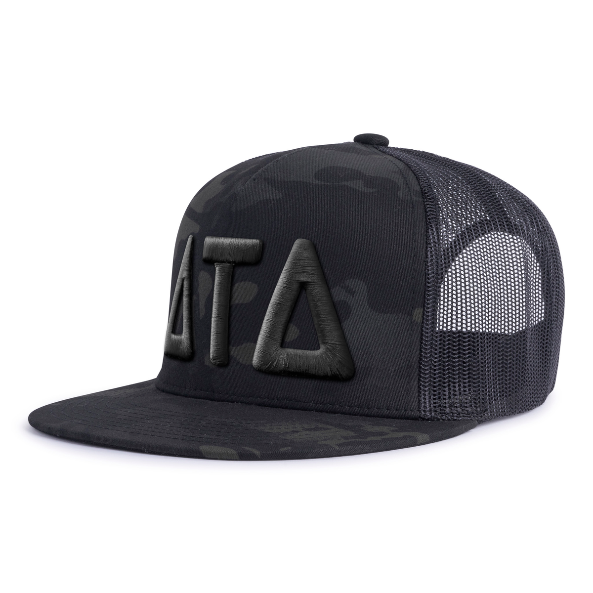 DELTS BOLD 5-Panel Flat Black Camo - Tailgate Hats