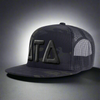 DELTA TAU DELTA 5-Panel Flat Camo Hat Black