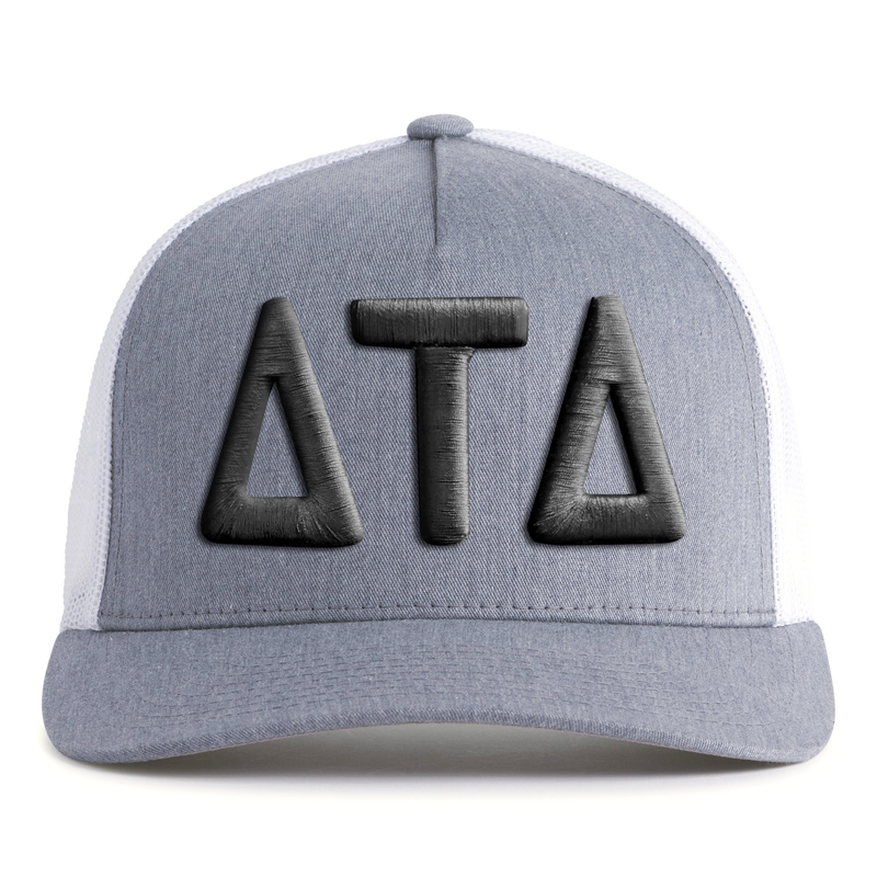 DELTS BOLD 5-Panel Curved Grey/White - Tailgate Hats