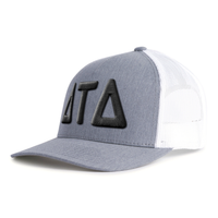 DELTS BOLD 5-Panel Curved Grey/White - Tailgate Hats