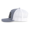 DELTS BOLD 5-Panel Curved Grey/White - Tailgate Hats