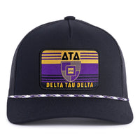 DELTA TAU DELTA 5-Panel Curved Rope Hat