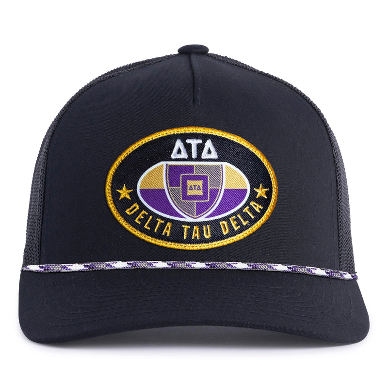 DELTA TAU DELTA 5-Panel Curved Rope Hat