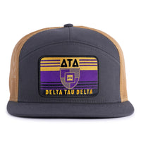 DELTS EMBLEM 7-Panel Flat Grey/Gold - Tailgate Hats