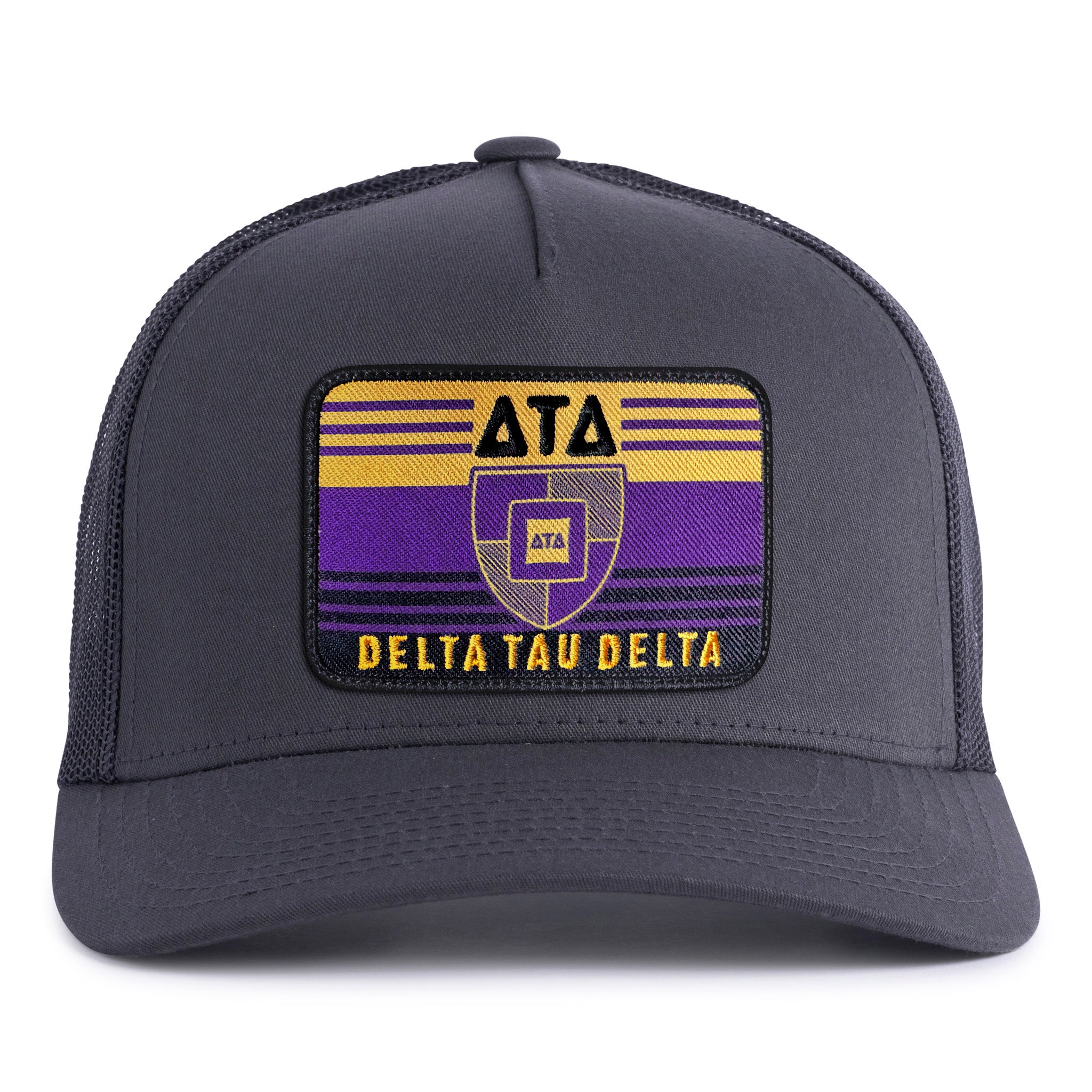 DELTS EMBLEM 5-Panel Curved Charcoal - Tailgate Hats