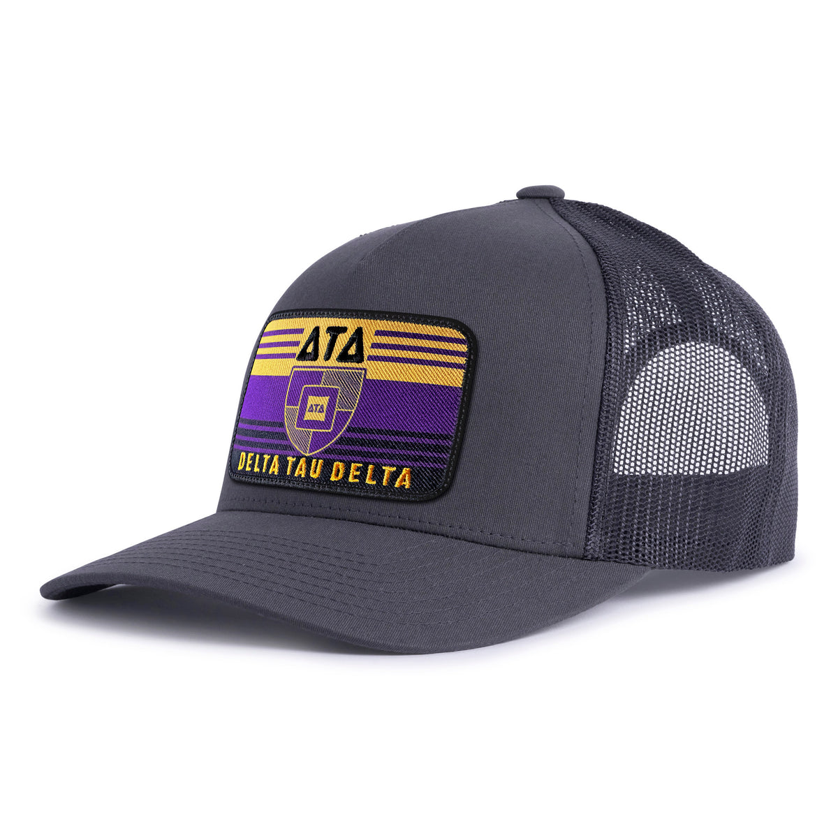DELTS EMBLEM 5-Panel Curved Charcoal - Tailgate Hats