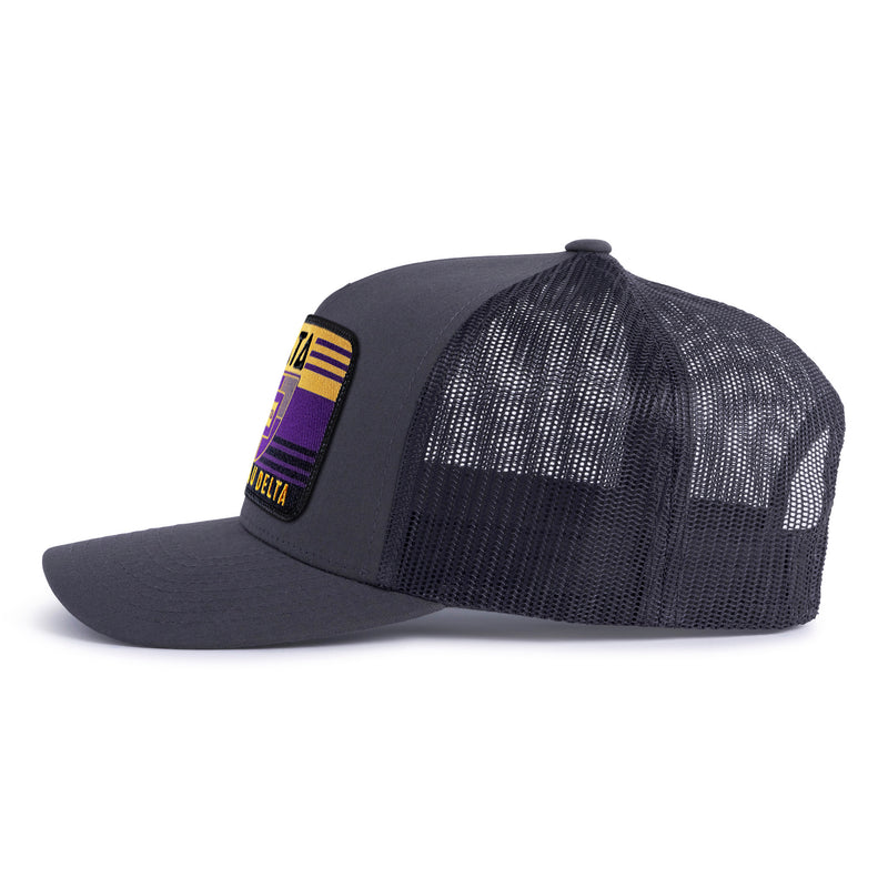 DELTS EMBLEM 5-Panel Curved Charcoal - Tailgate Hats