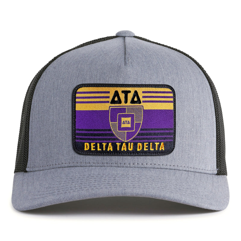 DELTS EMBLEM 5-Panel Curved Grey/Black - Tailgate Hats