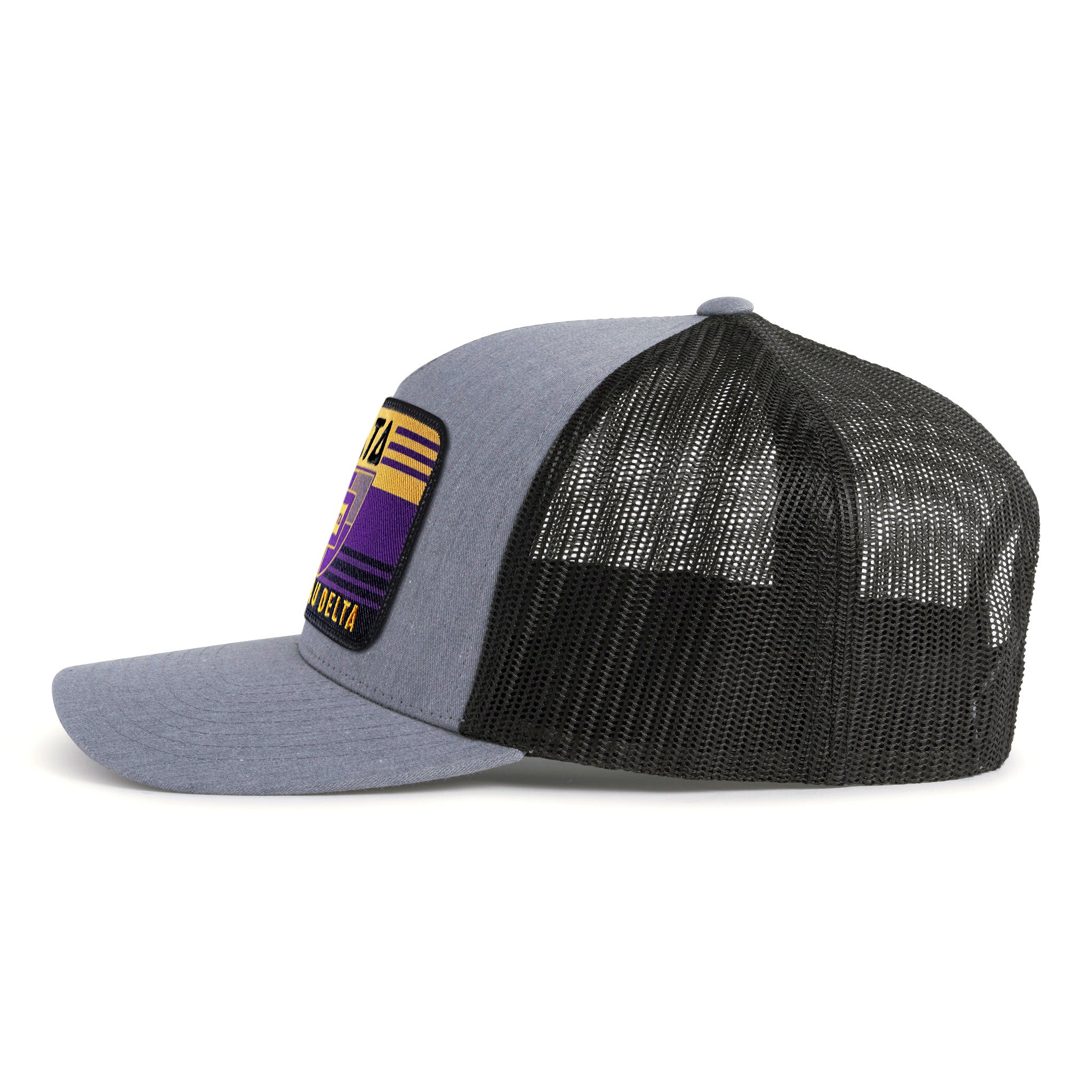 DELTS EMBLEM 5-Panel Curved Grey/Black - Tailgate Hats