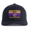 DELTA TAU DELTA 6-Panel Frat Rush Hat Black