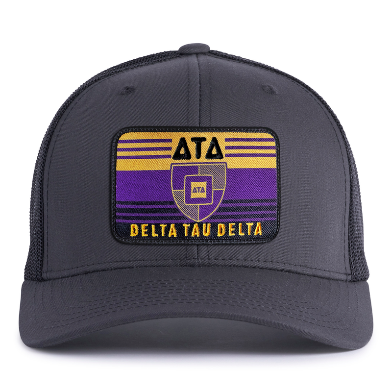 DELTS EMBLEM 6-Panel Curved Charcoal - Tailgate Hats