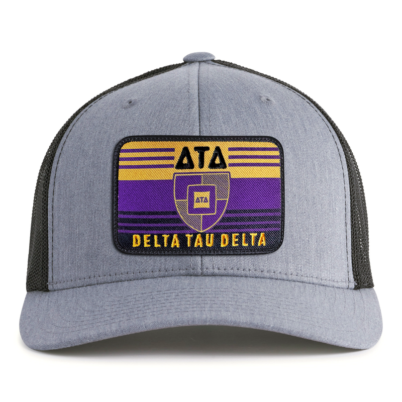 DELTS EMBLEM 6-Panel Curved Grey/Black - Tailgate Hats