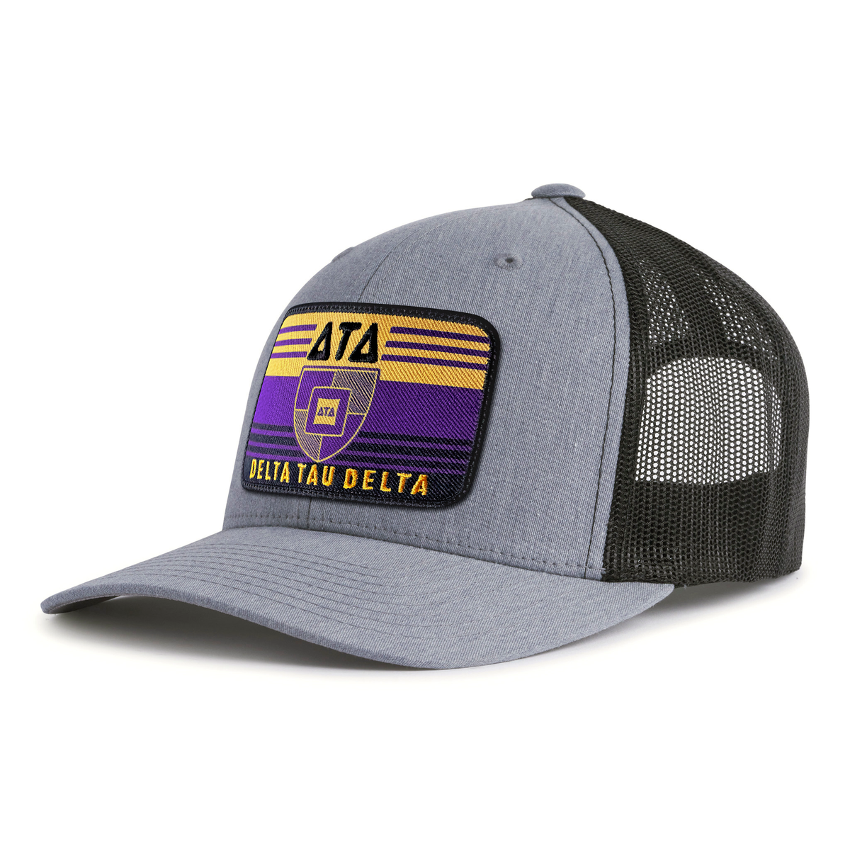 DELTS EMBLEM 6-Panel Curved Grey/Black - Tailgate Hats