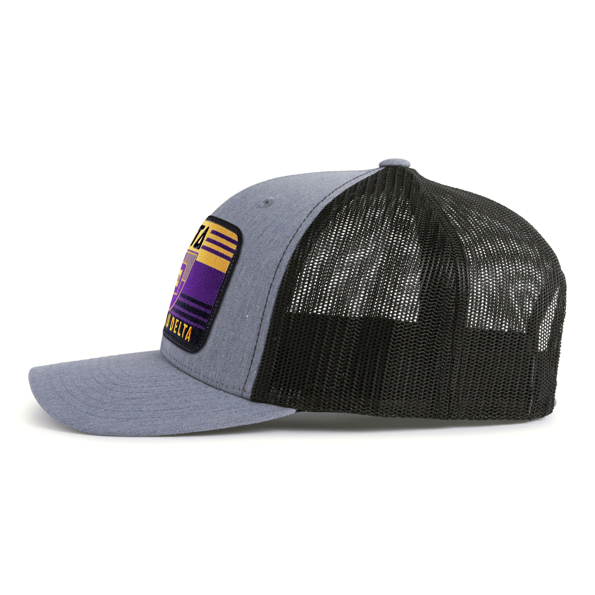 DELTS EMBLEM 6-Panel Curved Grey/Black - Tailgate Hats