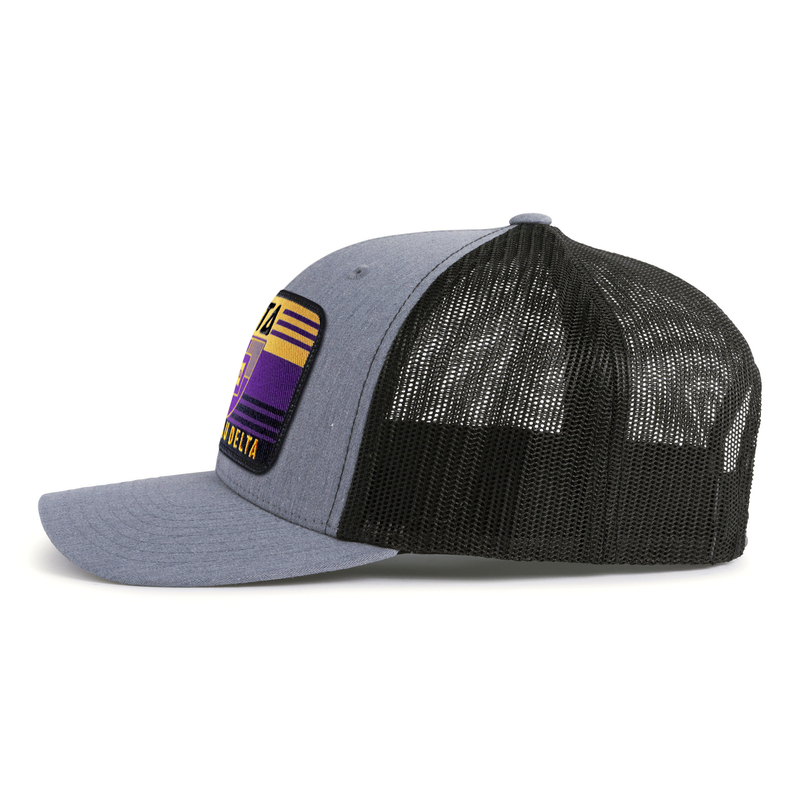 DELTS EMBLEM 6-Panel Curved Grey/Black - Tailgate Hats