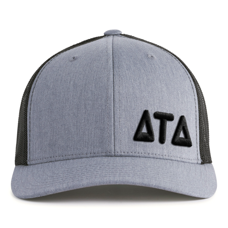 DELTA TAU DELTA 6-Panel Frat Hat Grey
